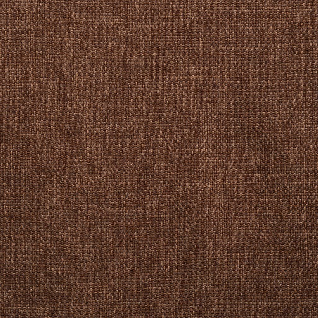 vidaXL Dining Chairs 2 pcs Brown Fabric