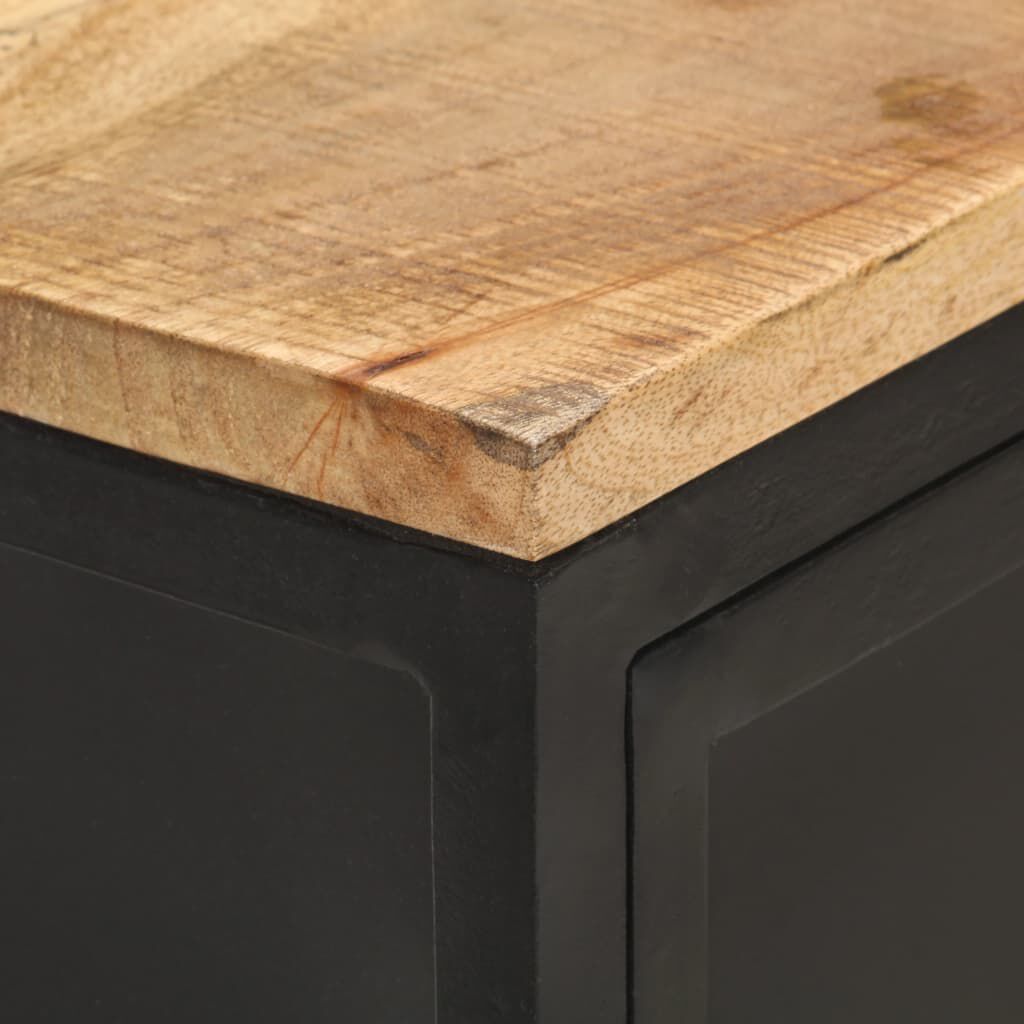 vidaXL Sideboard 60x35x78 cm Solid Rough Mango Wood