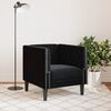 vidaXL Chesterfield Sofa Chair Black Velvet