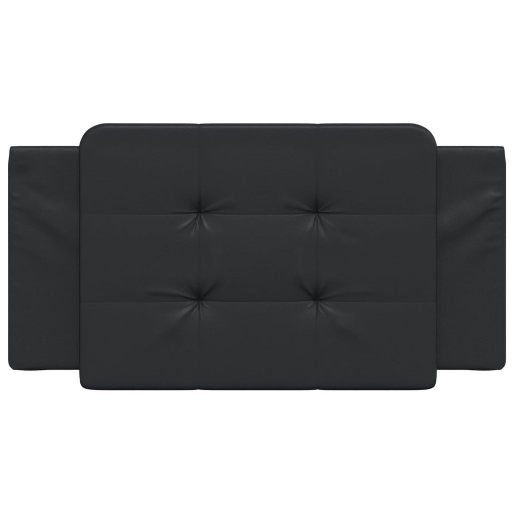 vidaXL Headboard Cushion "Zadar" Black 100 cm Faux Leather