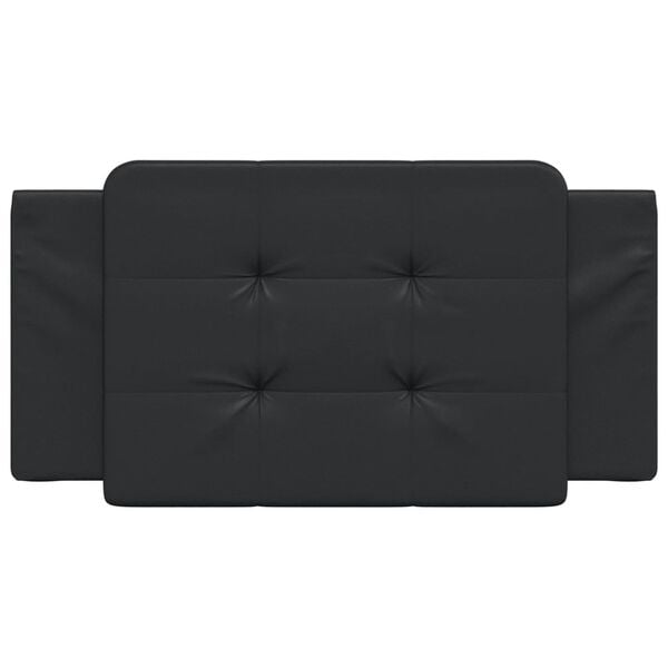 vidaXL Headboard Cushion "Zadar" Black 100 cm Faux Leather