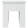 vidaXL Coffee Table High Gloss White 40x40x42 cm Engineered Wood