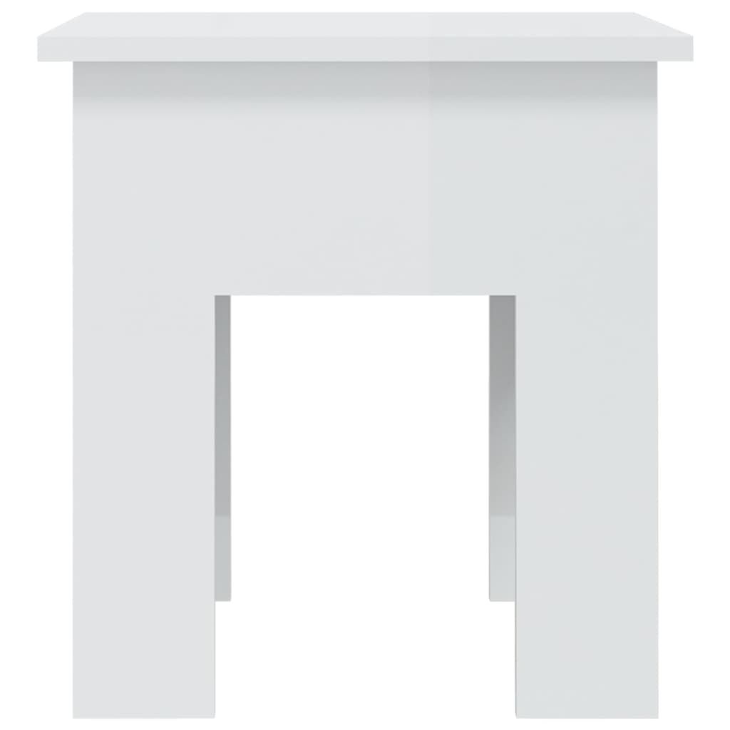 vidaXL Coffee Table High Gloss White 40x40x42 cm Engineered Wood