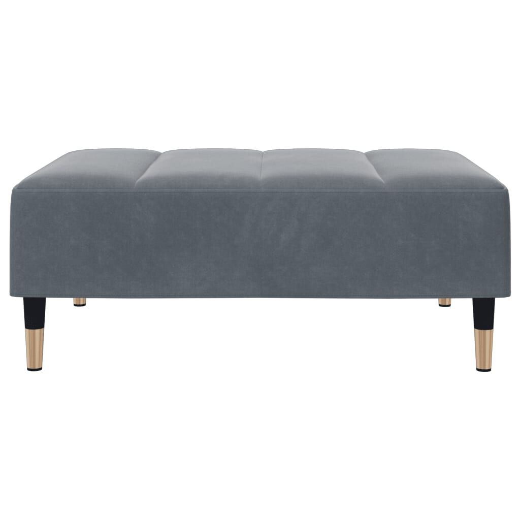 vidaXL Footstool Dark Grey 77x55x31 cm Velvet