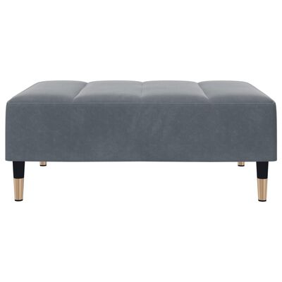 vidaXL Footstool Dark Grey 77x55x31 cm Velvet