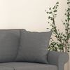 vidaXL Throw Pillows 2 pcs Dark Grey 40x40 cm Fabric