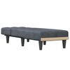 vidaXL Chaise Longue Dark Grey Velvet