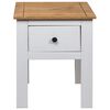 vidaXL Bedside Cabinet White 46x40x57 cm Pine Panama Range