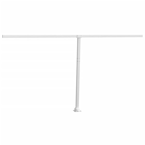vidaXL Awning Post Set White 450x245 cm Iron