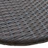 vidaXL Balcony Table Brown 60x60x40 cm Poly Rattan
