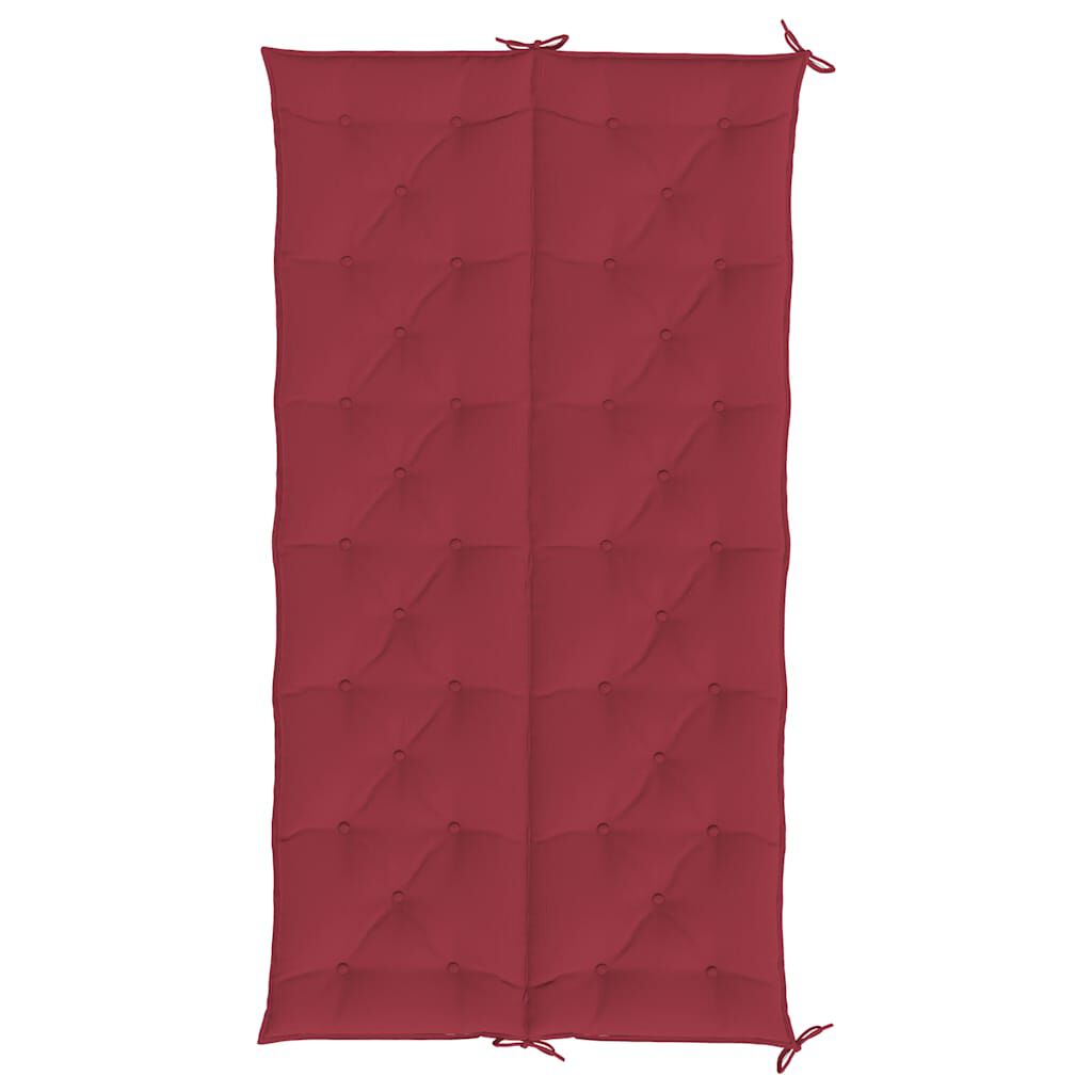 vidaXL Garden Bench Cushion Wine Red 200x(50+50)x7cm Oxford Fabric