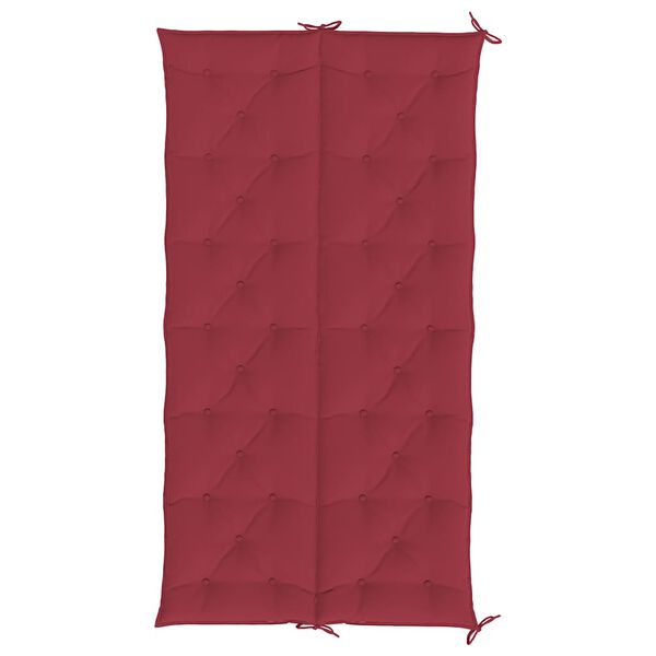 vidaXL Garden Bench Cushion Wine Red 200x(50+50)x7cm Oxford Fabric