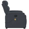 vidaXL Electric Stand up Massage Recliner Chair Dark Grey Velvet