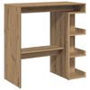 vidaXL Bar Table with Storage Rack Artisan Oak 100x48x101.5 cm
