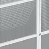 vidaXL Bird Cage Grey 115x78x200 cm Galvanised Steel