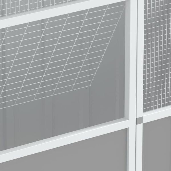 vidaXL Bird Cage Grey 115x78x200 cm Galvanised Steel