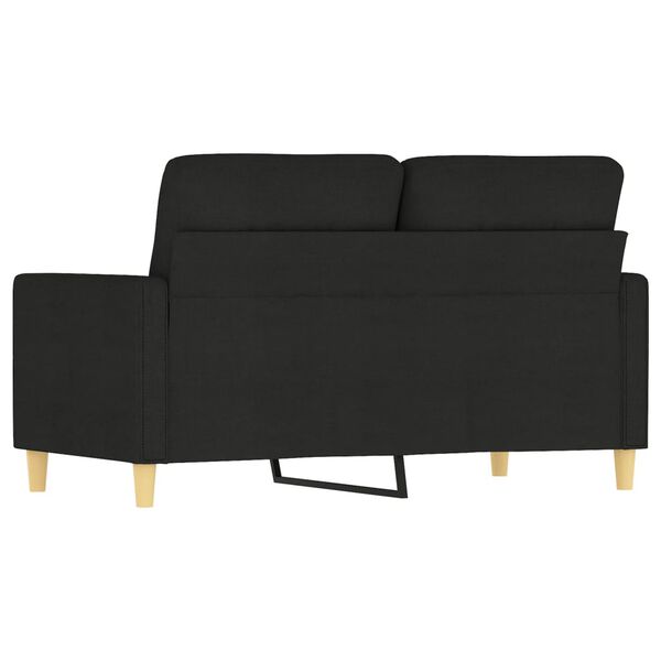 vidaXL 2-Seater Sofa Black 120 cm Fabric