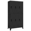 vidaXL Locker Cabinet | Anthracite | Steel | 90 x 45 x 180 cm | Locker Cabinet