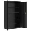 vidaXL File Cabinet Black 105x40x180 cm Steel