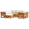 vidaXL 10 Piece Garden Lounge Set with Cushions Solid Wood Acacia
