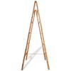 vidaXL Double Towel Ladder with 5 Rungs Bamboo 50x160 cm
