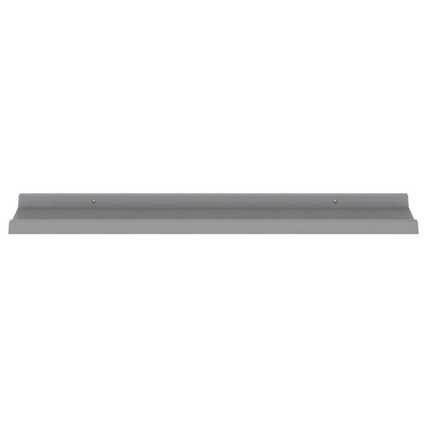 vidaXL Wall Shelves 4 pcs Grey 80x9x3 cm