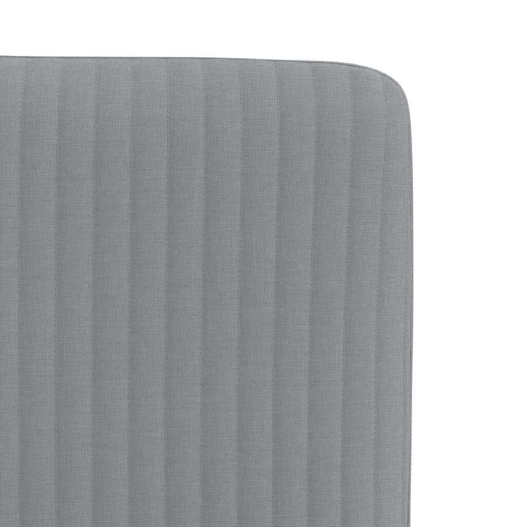 vidaXL Dining Chairs 2 pcs Light Grey Fabric