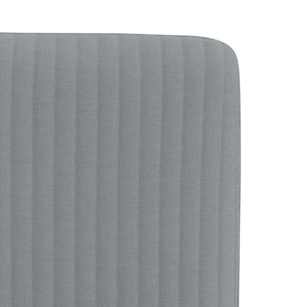 vidaXL Dining Chairs 2 pcs Light Grey Fabric