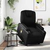 vidaXL Stand up Massage Recliner Chair Black Faux Leather