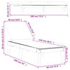vidaXL Sun Lounger with Cushion White 186x60x29 cm PP