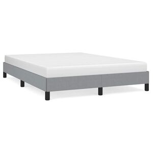 vidaXL Bed Frame without Mattress Light Grey 152x203 cm Queen Fabric