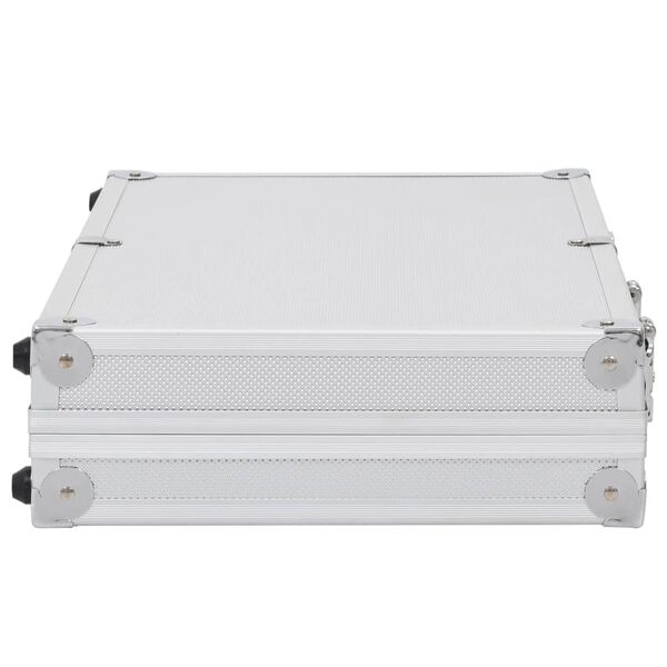vidaXL Gun Case Aluminium ABS Silver