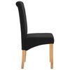 vidaXL Dining Chairs 2 pcs Black Fabric