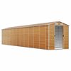 vidaXL Garden Shed Light Brown 191x980x198 cm Galvanised Steel