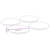 vidaXL Pizza Plates 4 pcs &Oslash;32x1.5 cm Bamboo