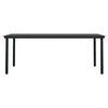 vidaXL 9 Piece Garden Dining Set Black