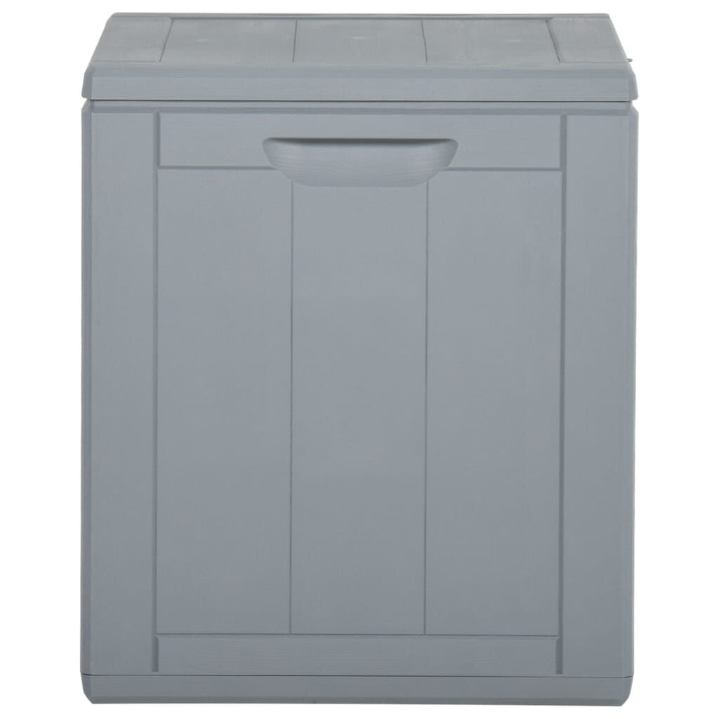 vidaXL Garden Storage Box 90L Grey PP Rattan