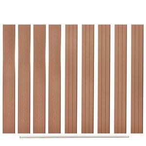 vidaXL Replacement Fence Boards 9 pcs WPC 170 cm Brown