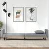 vidaXL Sofa Bed with Cushions Light Grey Fabric