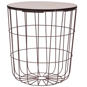 vidaXL Coffee Table Copper ? 39.5 cm MDF