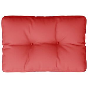 vidaXL Pallet Cushion Red 60x40x12 cm Fabric