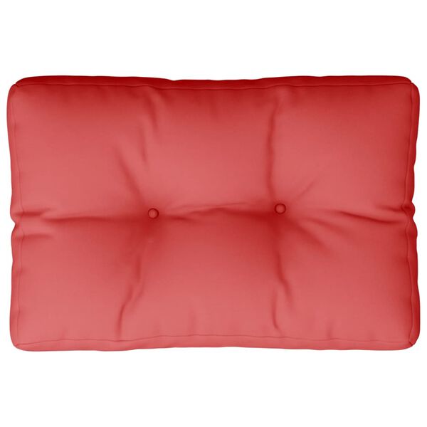 vidaXL Pallet Cushion Red 60x40x12 cm Fabric