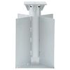 vidaXL In-Ground Parasol Base Silver 27.5x27.5x45 cm Steel