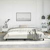 vidaXL Bed Frame without Mattress White 193x203 cm King Faux Leather