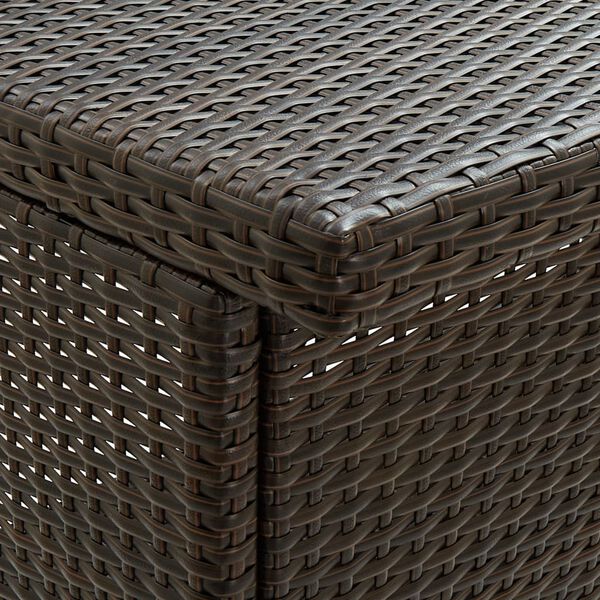 vidaXL 3 Piece Bar Set Poly Rattan Brown