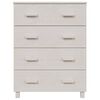 vidaXL Sideboard HAMAR White 79x40x103.5 cm Solid Wood Pine