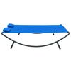 vidaXL Outdoor Lounge Bed Fabric Blue