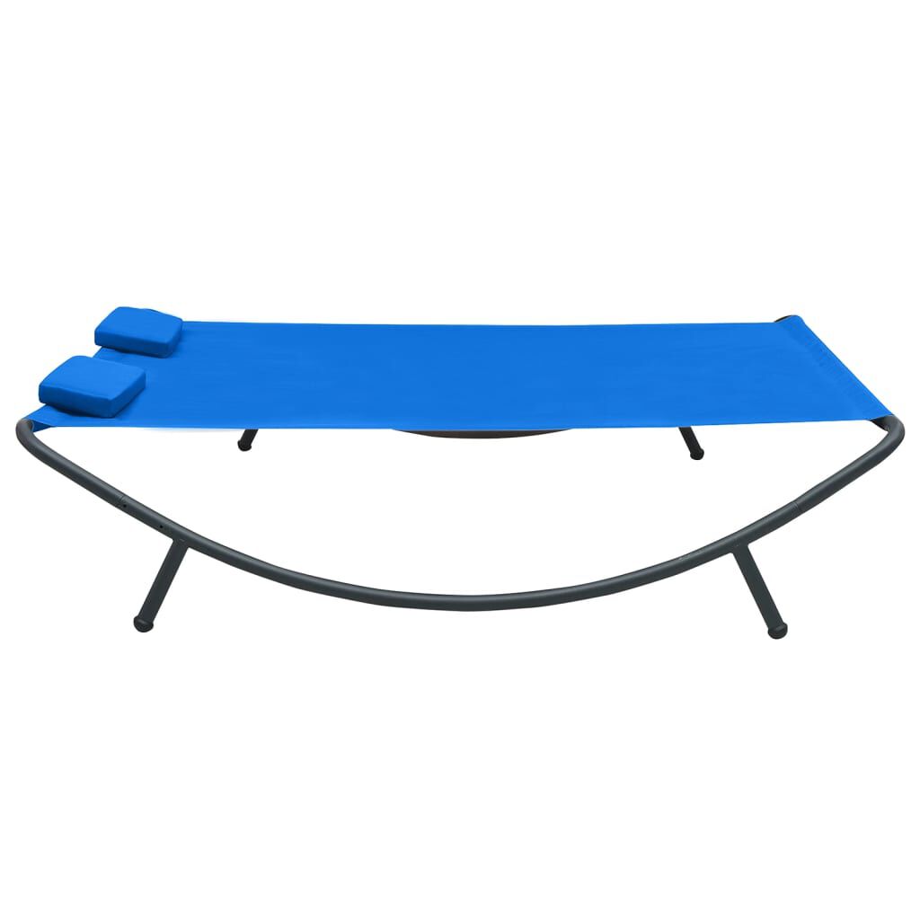 vidaXL Outdoor Lounge Bed Fabric Blue