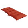 vidaXL Highback Chair Cushions 2 pcs Melange Red 120x50x7 cm Fabric