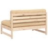 vidaXL Middle Sofa 120x80 cm Solid Wood Pine